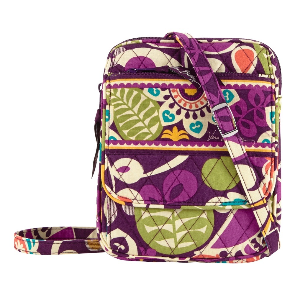 Vera Bradley Plum Crazy Mini Hipster Crossbody